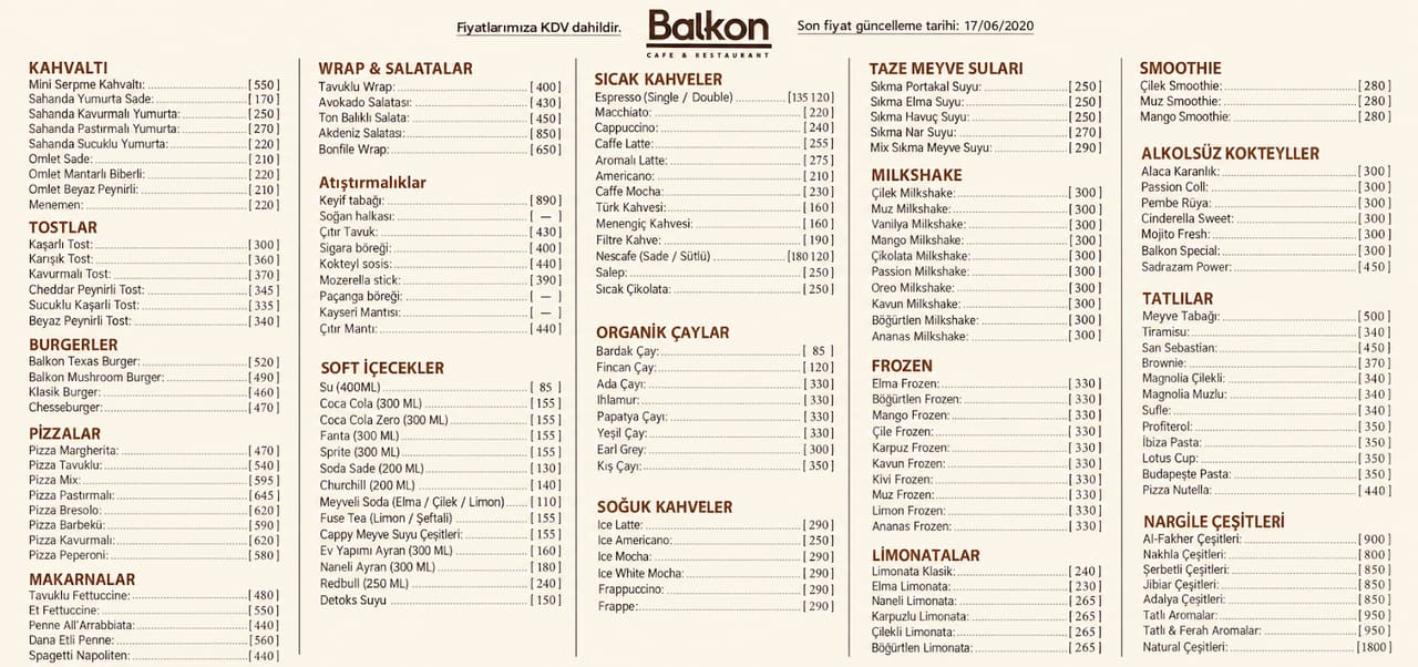 MF Balkon Cafe Restaurant Nargile